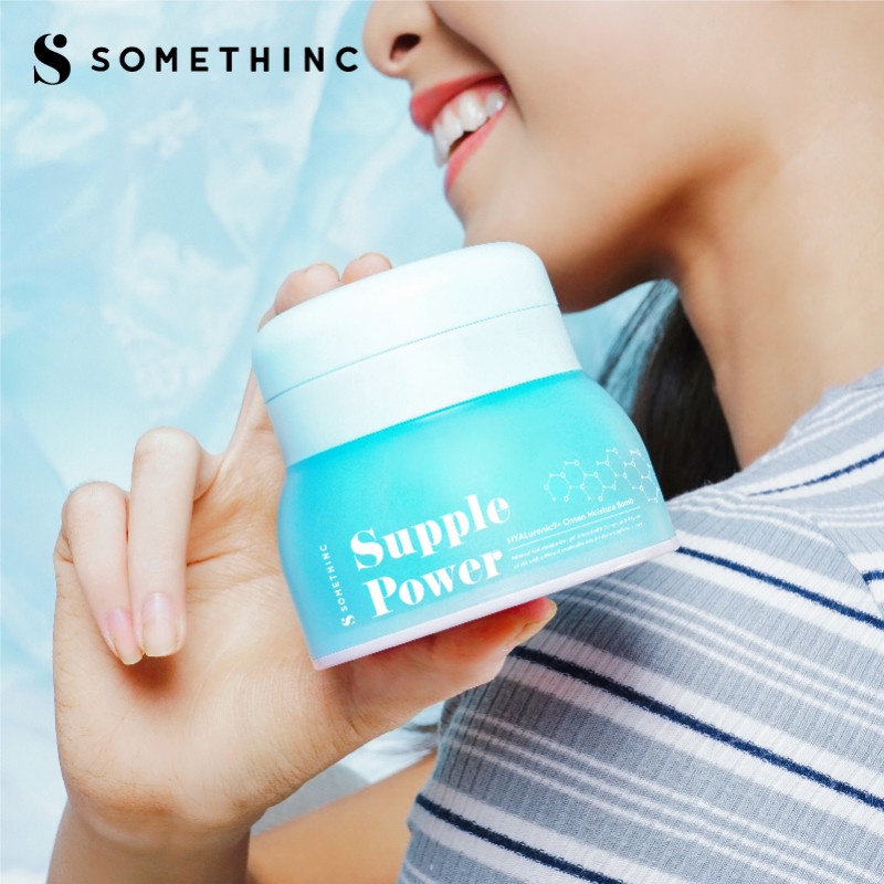 SOMETHINC Supple Power Hyaluronic9+Onsen Moisture Bomb Gel - Krim Pagi dan Malam (Kulit Sensitif)