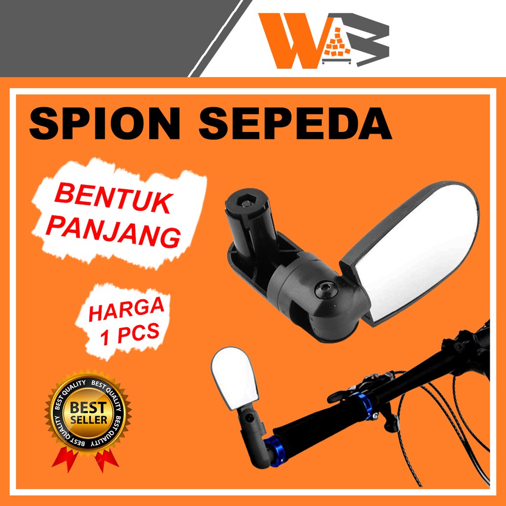 COD Kaca Spion Jalu Stang Sepeda Mtb Lipat Gunung Spion Sepeda Adjustable 360 Universal 1 Pcs C17