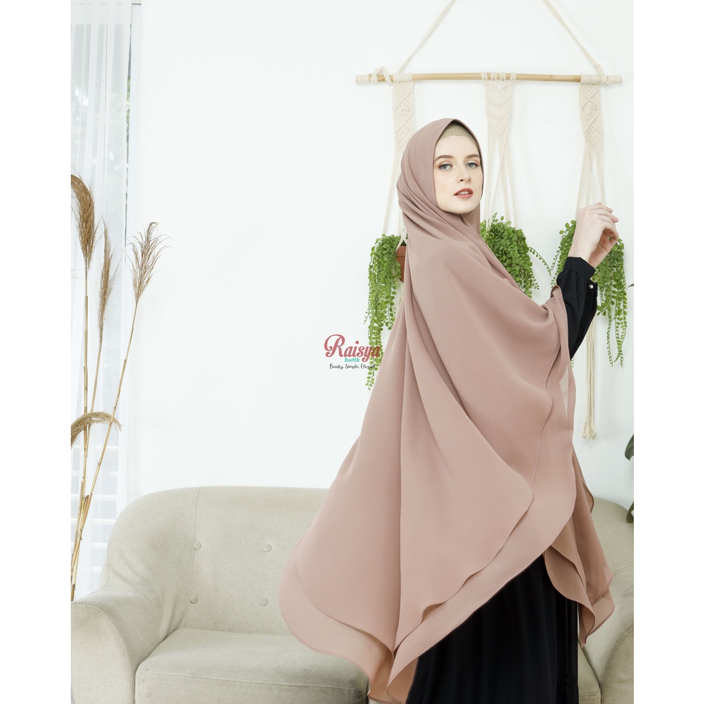 TERPOPULER Jilbab jumbo syari / Hijab syari / Khimar syari / Premium hijab ceruty / Laila Khimar