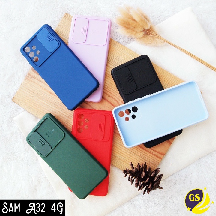 Samsung A12 M12 A32 4G A52 A72 5G 2021 Samsung A31 A51 A71 M31 2020 Slide Case Camera Push Pull Baby Softcase Rubber Matte Candy Silicone Sliding Casing