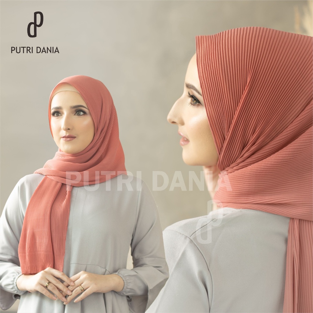 Putri Dania Pashmina ceruty armani Premium LIDI Full ukuran 180x75