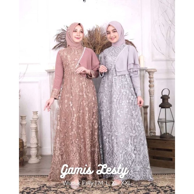 GAMIS PESTA KONDANGAN| GAMIS TILE LESTY| GAMIS MODERN| GAMIS PESTA MEWAH| DRESS PESTA| KEBAYA PESTA MEWAH| GAMIS TILLE| GAMIS| GAMIS KONDANGAN| KEBAYA BRUKAT| GAMIS KEBAYA LEFI CHOTO