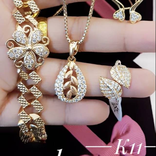 Xuping set perhiasan lapis emas 24k terlaris 2310