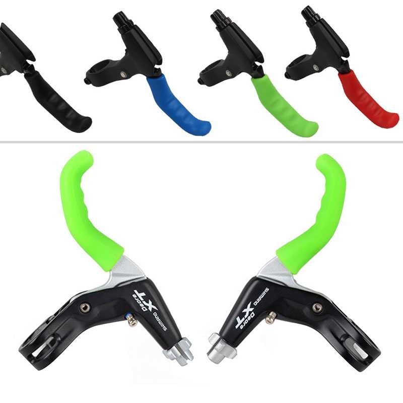 COD Silikon Pelindung Handle Rem Tangan Sepeda 2 PCS Karet Grip Pelindung Tuas Rem Sepeda Brake Lever Cover Protector Murah