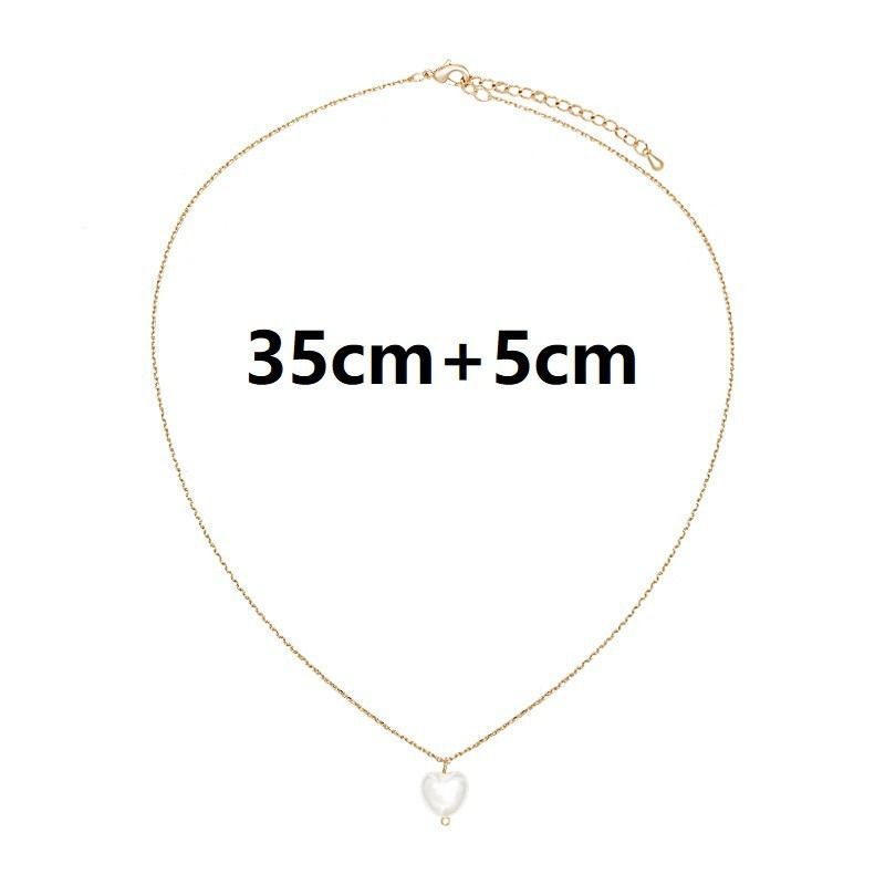 COD Kalung wanita rantai bandul liontin hati korean style simple chain