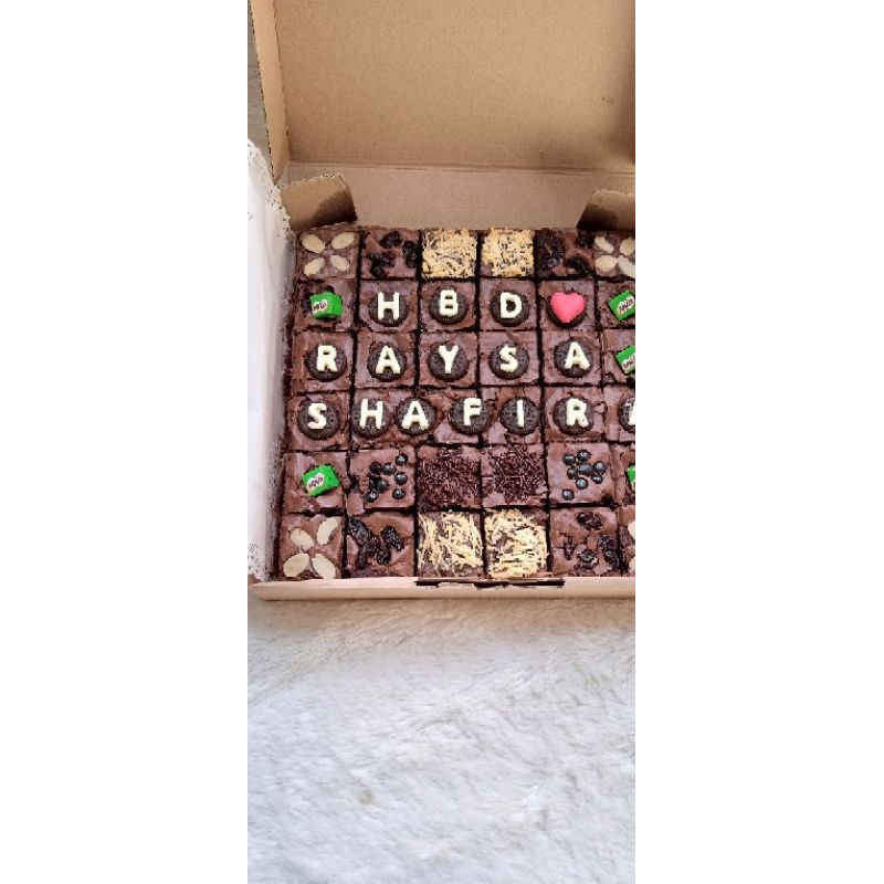

Brownies Panggang fudgy sekat 36 custom