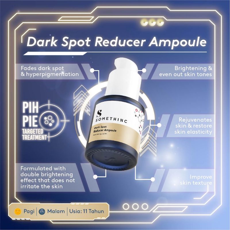 (GOSEND/COD) SOMETHINC DARK SPOT REDUCER AMPOULE - SERUM 2X MENGHILANGKAN NODA HITAM BEKAS JERAWAT