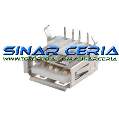 Soket USB kosong tipe betina Socket USB Female 4 pin