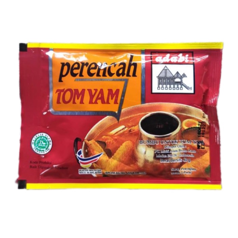 

ADABI TOM YAM / Perencah tomyam / Bumbu tom yum 40gr