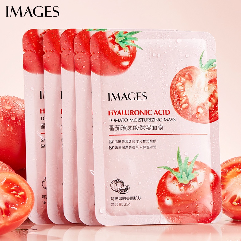 IMAGES Tomat Moisture Mask Facial Sheet  Tomato Protein Masker Wajah EM039