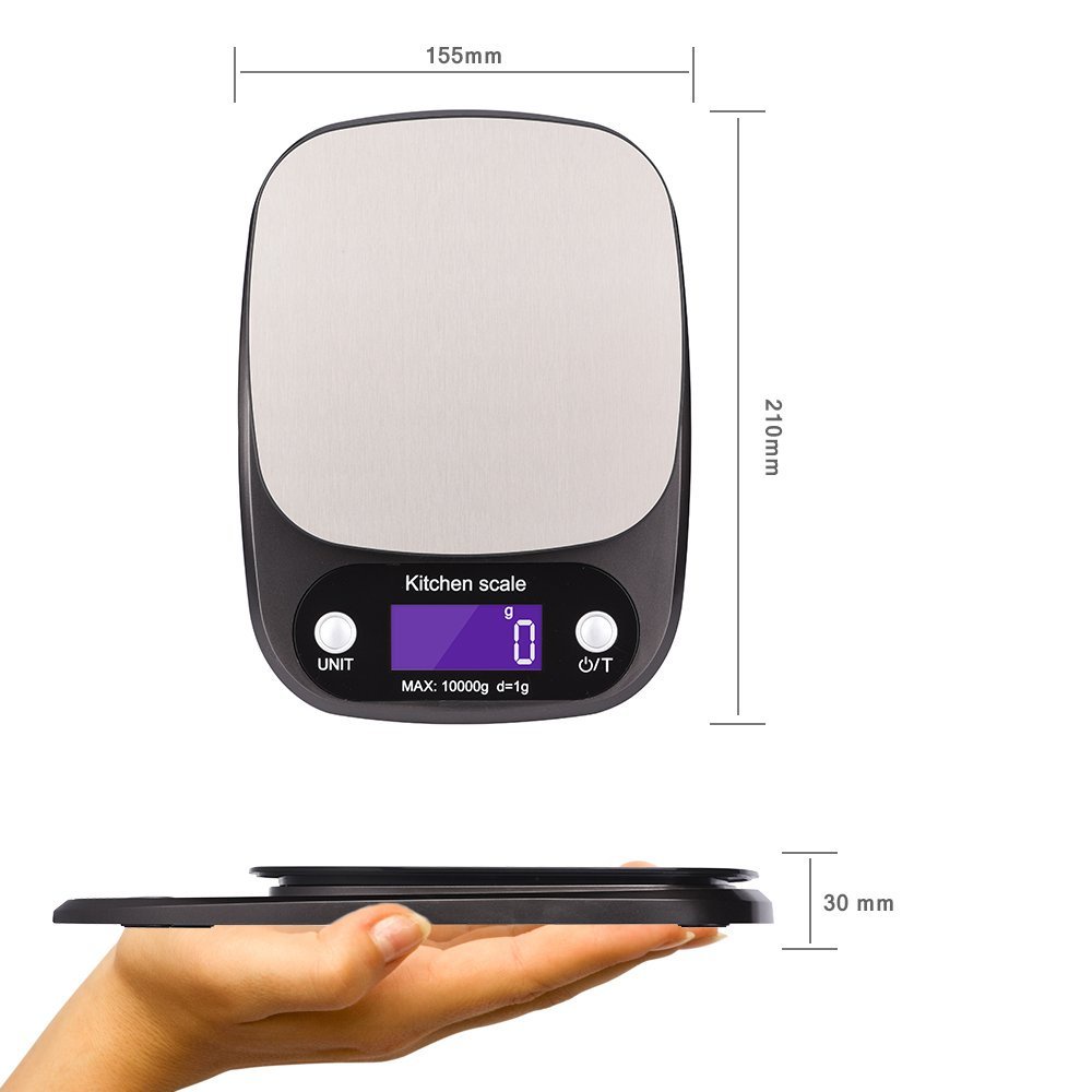 Taffware Timbangan Dapur Digital Kitchen Scale 10kg 1g - Z3S