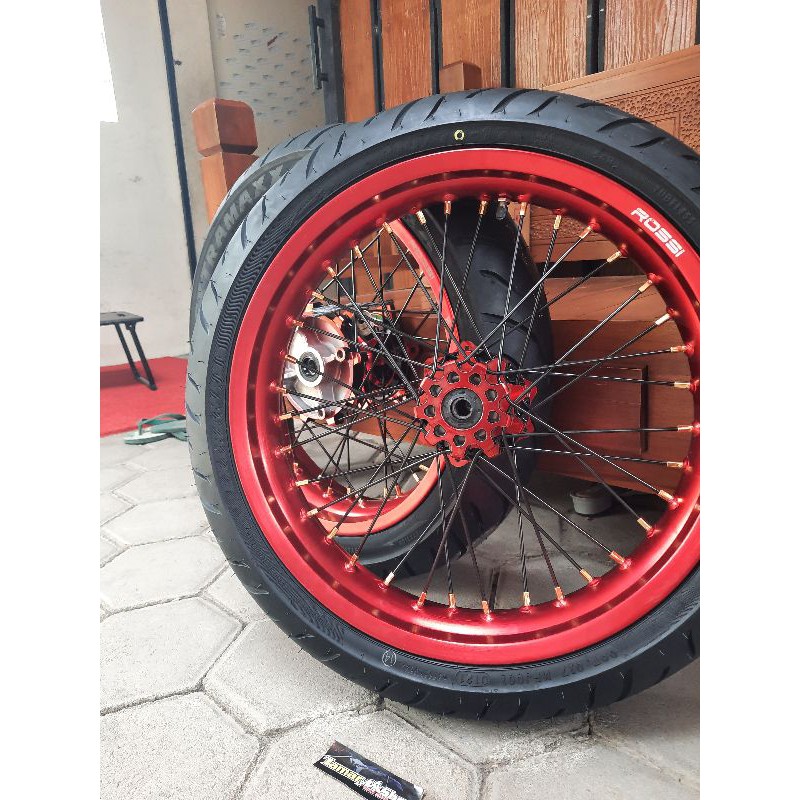 roda set supermoto crf 300/350 ban maxxis