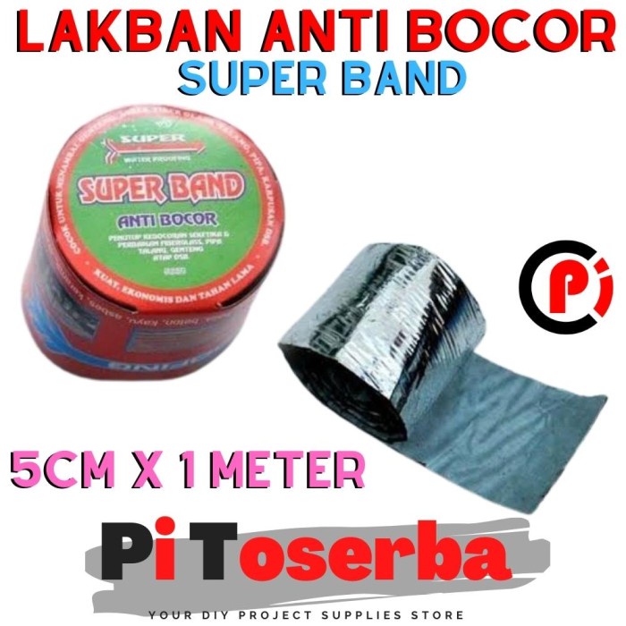 SUPER BAND Lem Seng Lakban Anti Bocor Genteng Asbes 5cm x 1 Meter