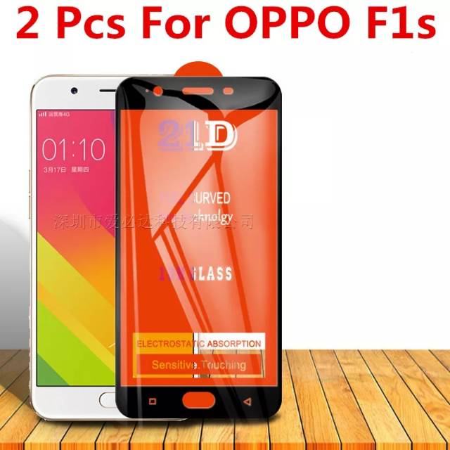 TG Anti Gores Full Cover Oppo F1s Tempered Glass 9D Full Screen Protector Premium