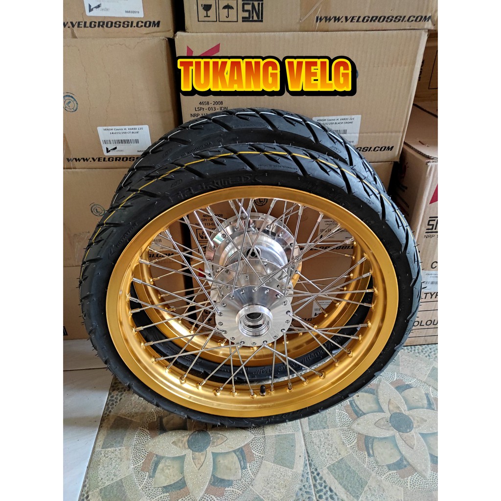 VELG JARI JARI MEGAPRO TAPAK LEBAR 185 215 SEPAKET PLUS BAN