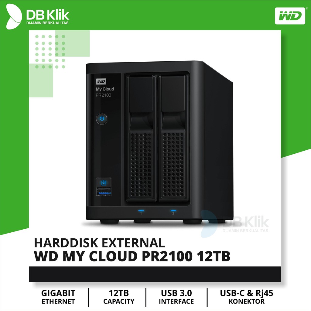 Harddisk External WD MY CLOUD PR2100 12TB USB 3.0-MYCLOUD PR 2100 12TB