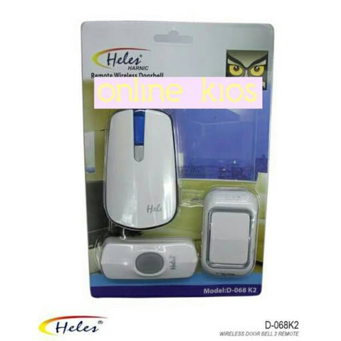Best Seller Bisa Cod Door Bell Heles D068k2   Bel Pintu Wireless Dua Remote Kr6mjjfYB6q6G