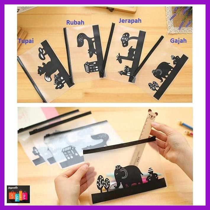 

Silutala- Tp0035 Tempat Pensil Cool Animal Transparan - Tupai -Ori.