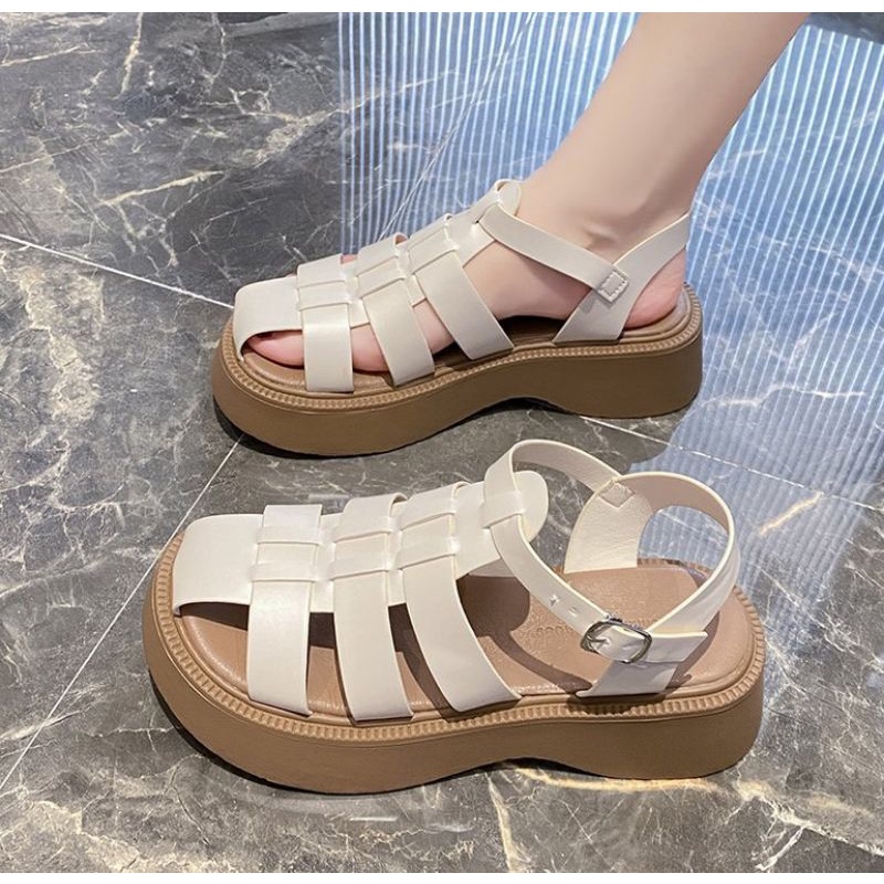 SN1632 - Sandal Tali Wedges Fashion Wanita Import