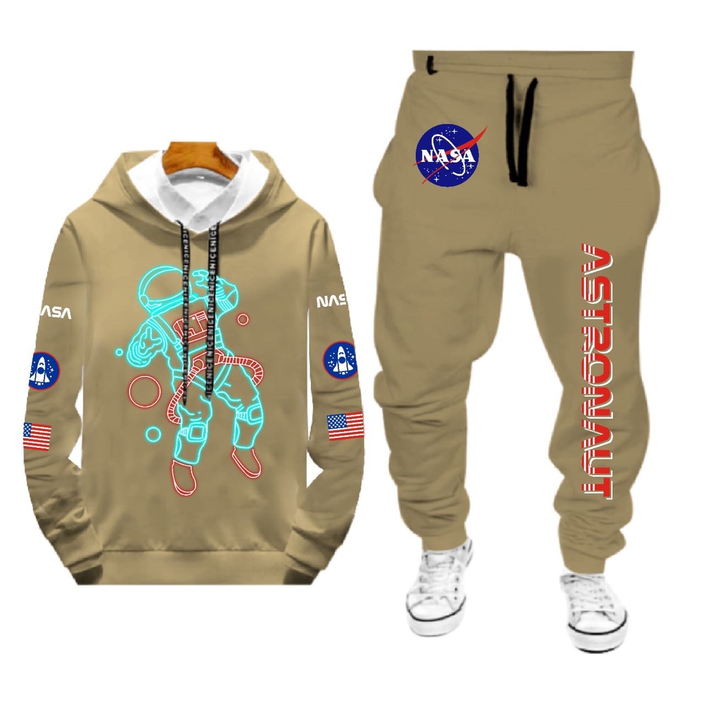 STELAN 1 SET SWEATER DAN CELANA ASTRONAUT