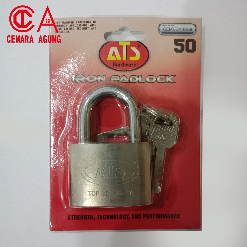 Gembok Kunci Pintu Pagar ATS 50 Pendek