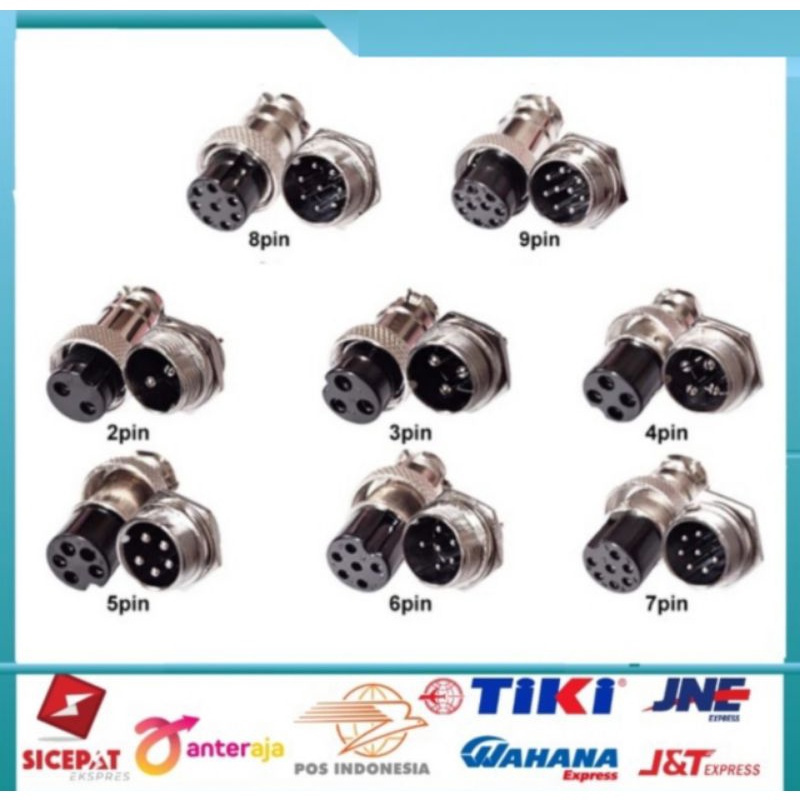 Konekto Connector CB GX 16 16mm 1 set Male Female