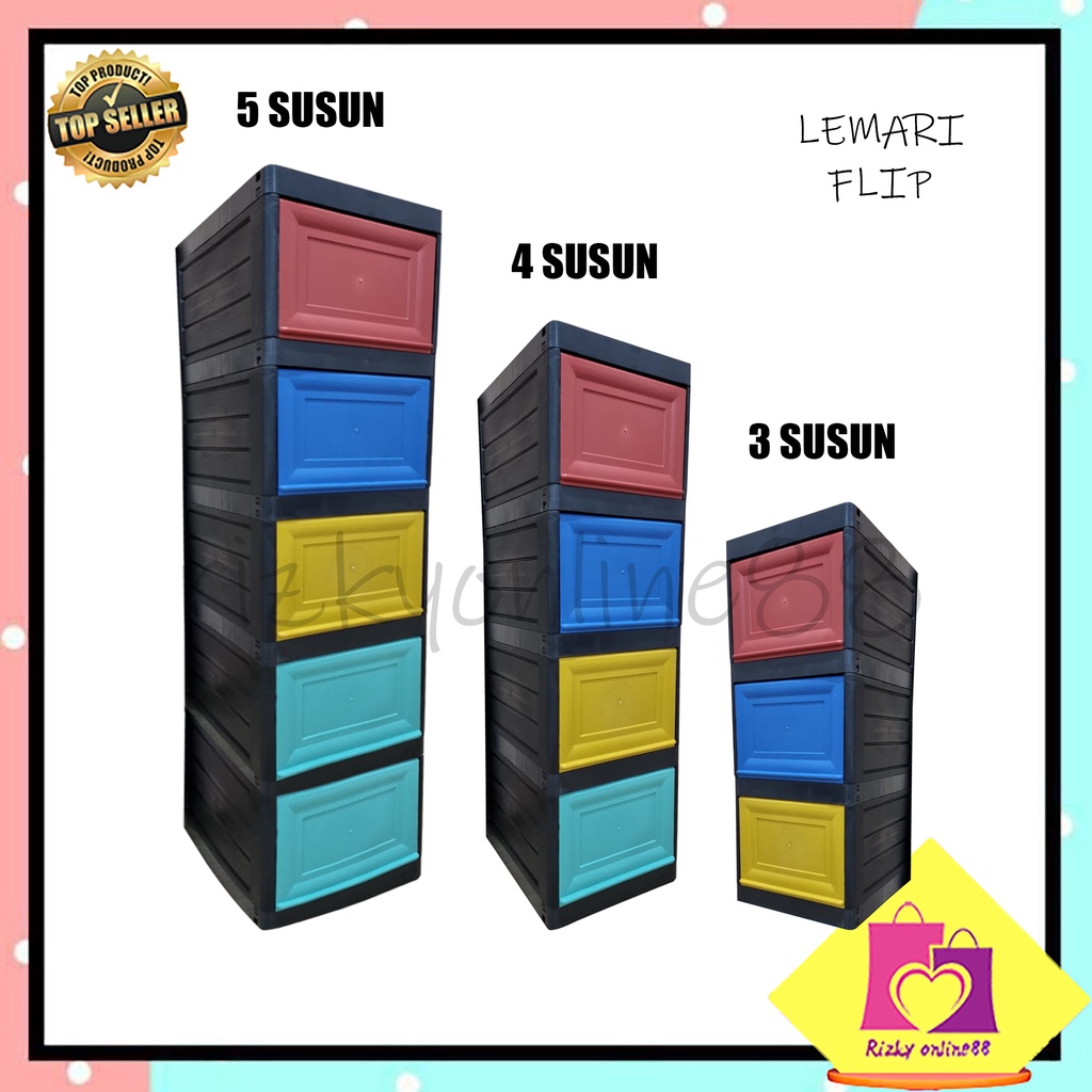 rizkyonline88 lemari plastik / lemari plastik flip / lemari serbaguna 3, 4 dan 5 susun