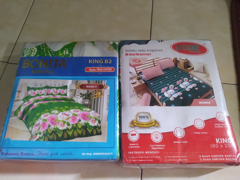 Sprei Bonita King No.1 (180x200) Terlengkap.!!