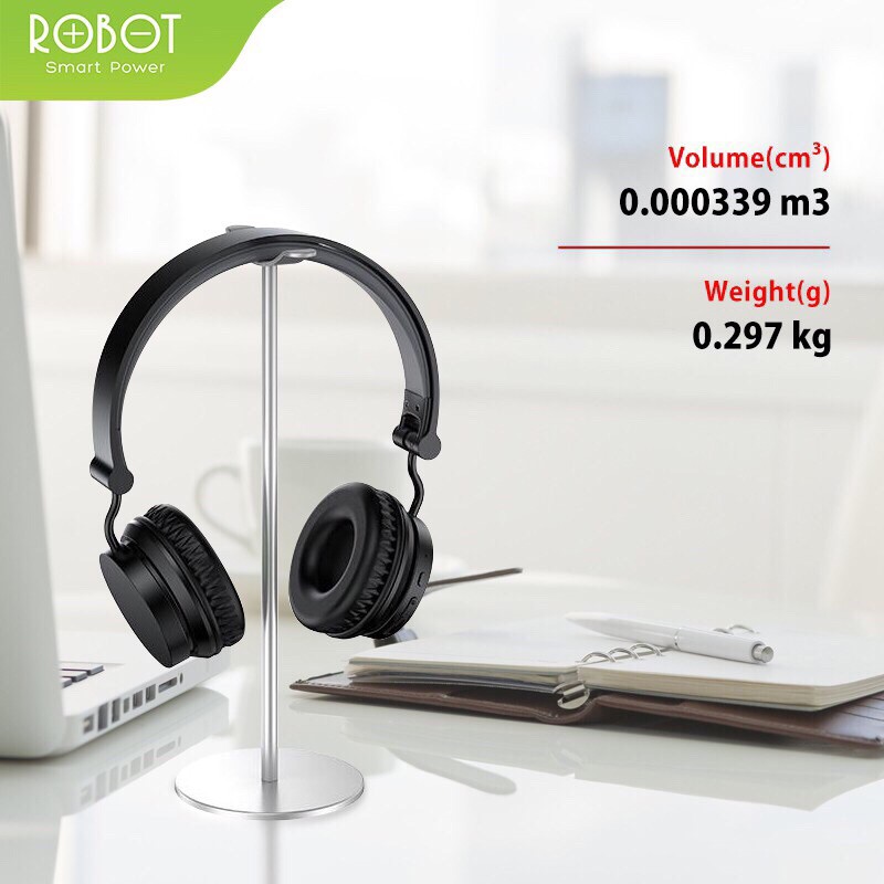 ROBOT RT-EH01 Aluminum Alloy Headphone Holder Silver Original - Garansi 1 Tahun