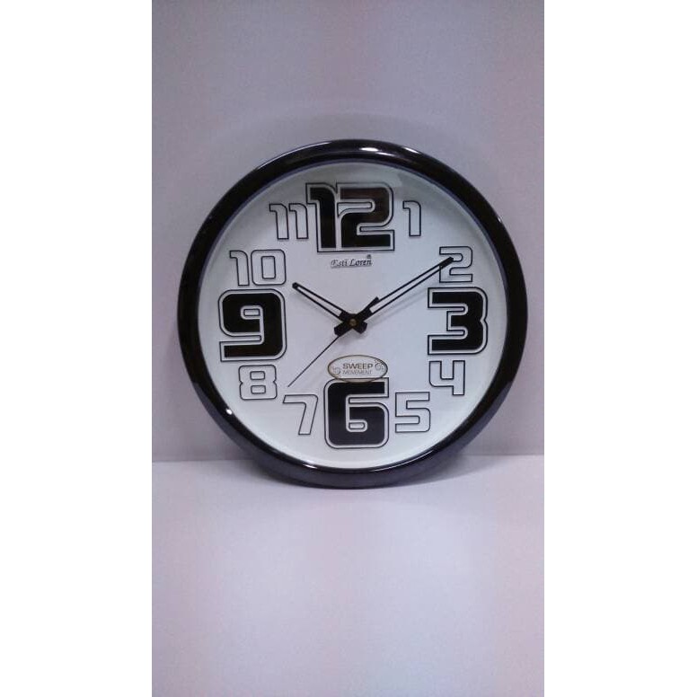 jam dinding esti loren CR 2093 sweep movmen
