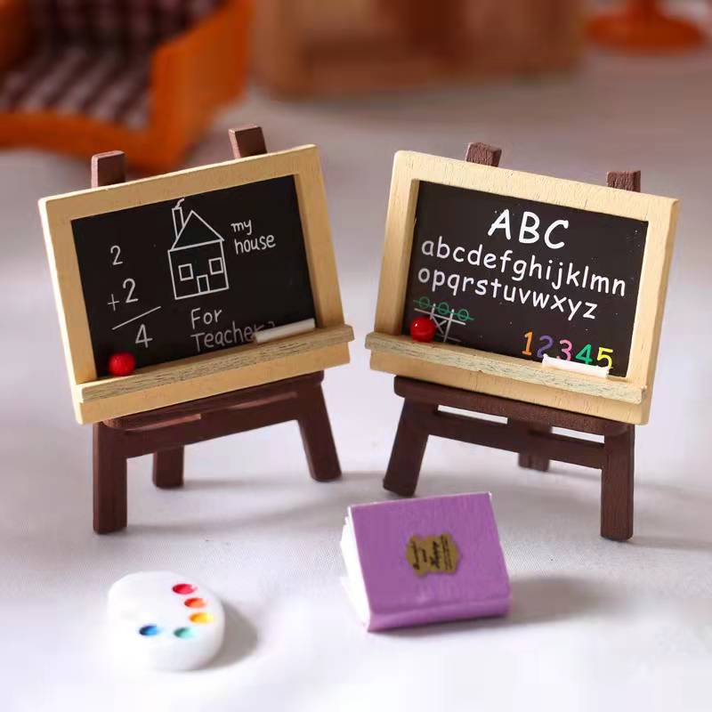 Cake Toper Miniatur Papan Tulis Topper Hiasan Kue Ultah BlackBoard