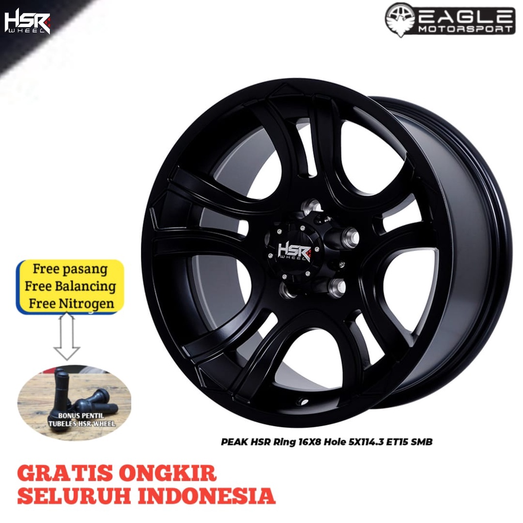 Velg R16 Pelek Mobil Innova Terios Rush Pelek Semi Off-Road HSR PEAK Ring 16