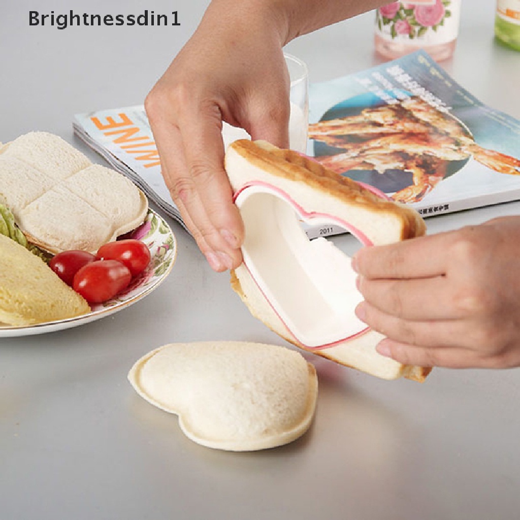 1 In 1 Cetakan Pemotong Roti Sandwich Bentuk Hati DIY