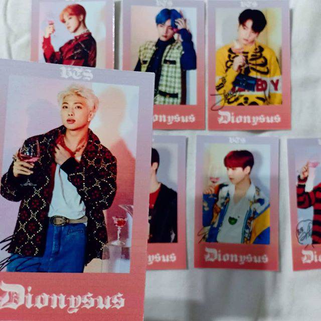 BTS Dionysus Polaroids