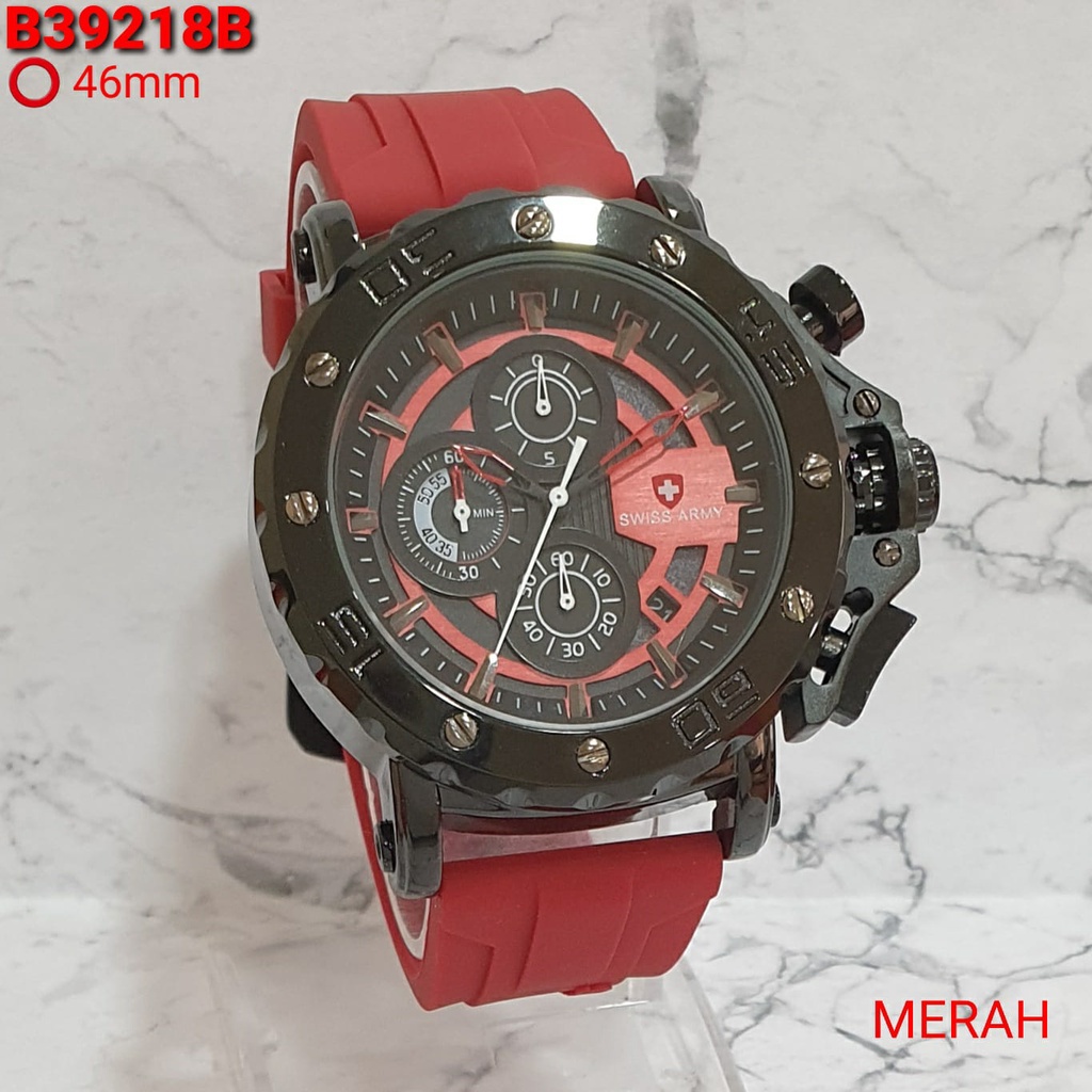 Jam tangan pria fashion chrono aktif tanggal aktif