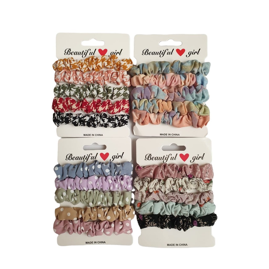 [5pcs] Ikat Rambut Scrunchie Korea Set Ini 5pcs