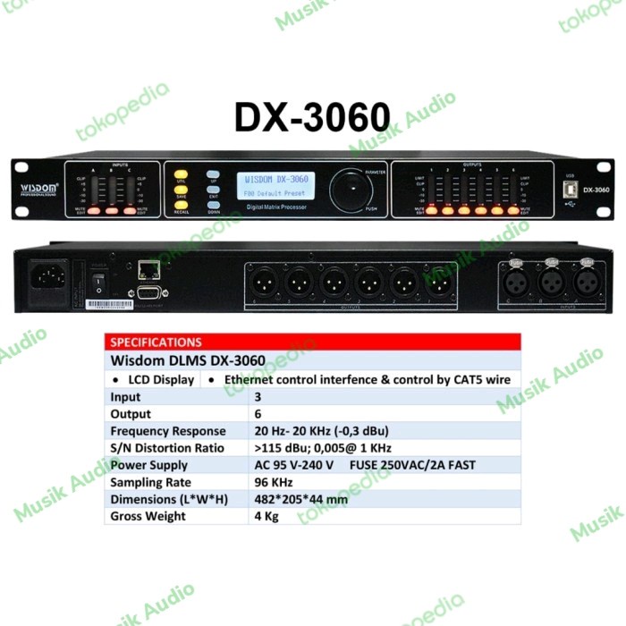 Wisdom DX 3060 DX3060 Speaker Management DLMS