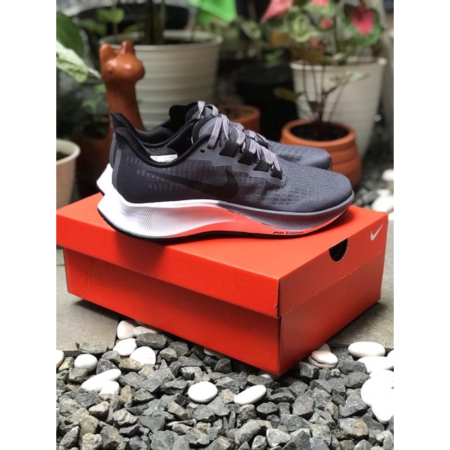 TERMURAH SEPATU NIKE ZOOM PEGASUS GREY BLACK PREMIUM ORIGINAL SNEAKERS PRIA