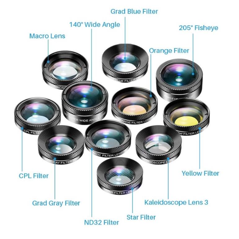 COD Lensa Hp Universal HD Wide Makro Telephoto Fisheye CPL [KODE 2605]-2