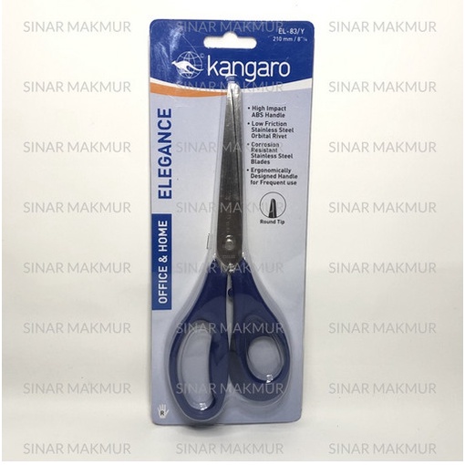 

Gunting / Scissors Kangaro EL-83Y Gunting Kertas 8 inch (21cm)