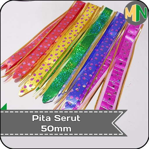 

Pita Serut Pull Flower Ribbon 50mm Pita Bunga Hiasan Suvenir Hadiah