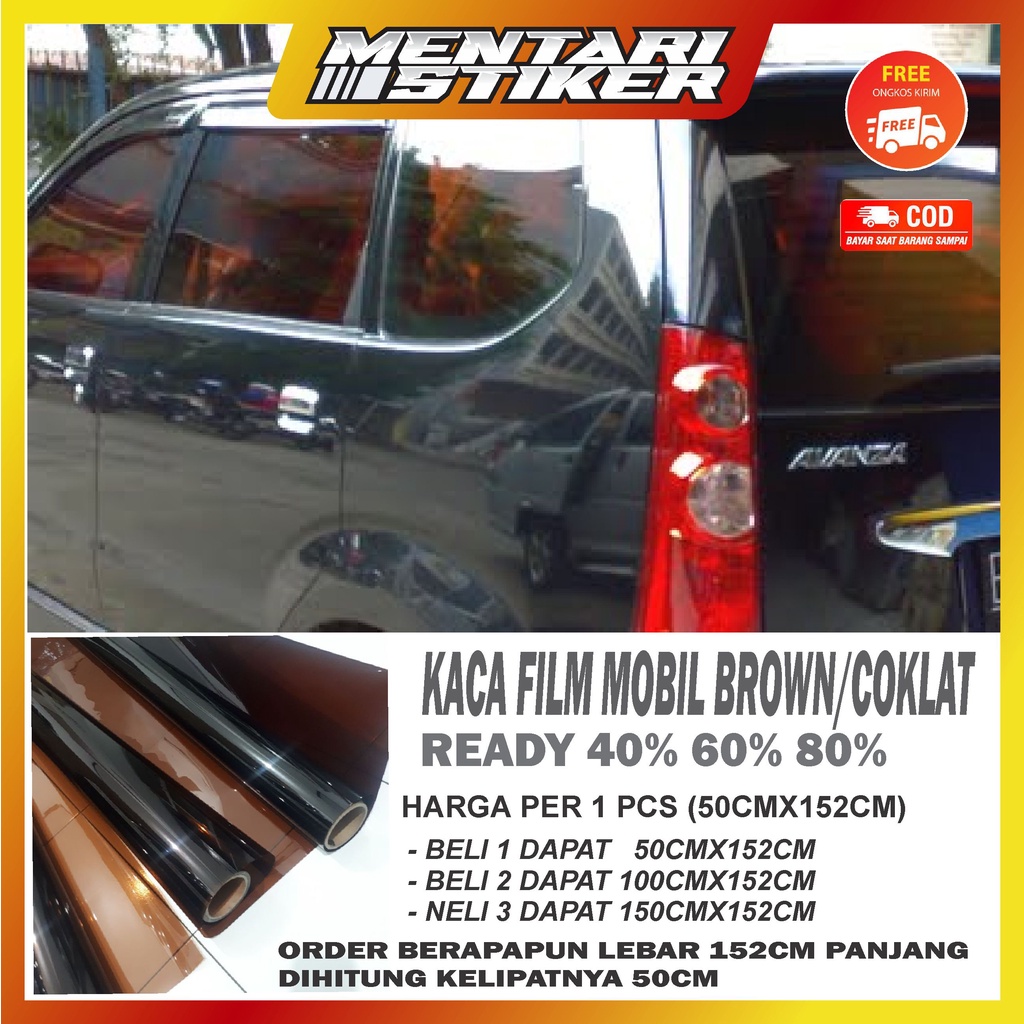 KACA FILM MOBIL BROWN/KACA FILM RIBEN COKLAT