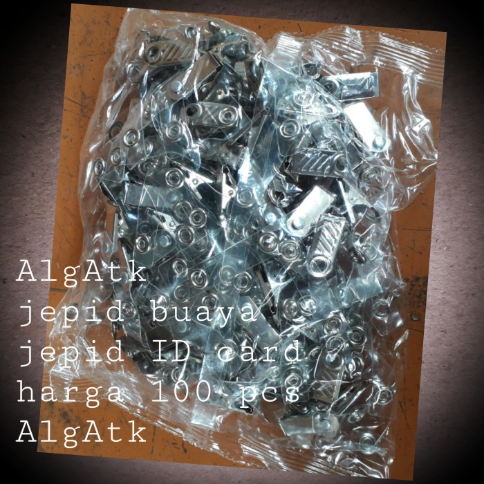 

Dijual Jepit Id Card. Jepit Name Tag. Jepit Buaya. Isi 100 Pcs. Hot Sale