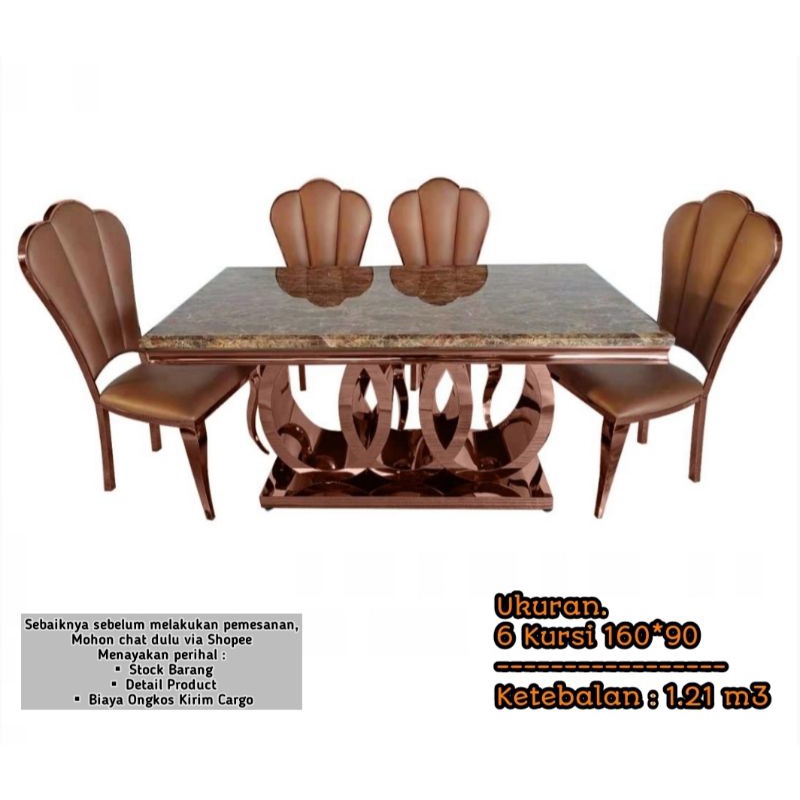 Meja Makan|Meja Makan Marmer|Meja Makan Marmer 6 Kursi|Meja Makan Mermer 4 Kursi|Meja Makan Marmer 8