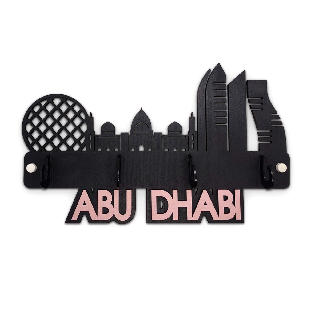 Rak Dinding ABU DHABI ( dengan 4 buah hook gantungan ) M998