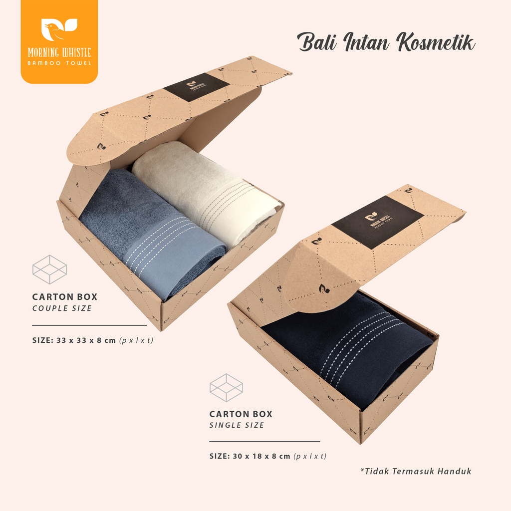 

Morning Whistle Gift Box Packaging untuk Handuk Kotak Kado Single & Couple