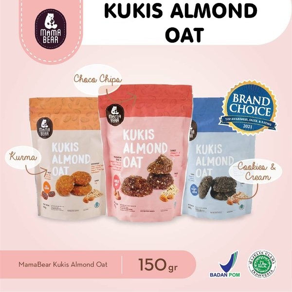 MAMABEAR KUKIS ALMOND OAT PELANCAR ASI BOOSTER