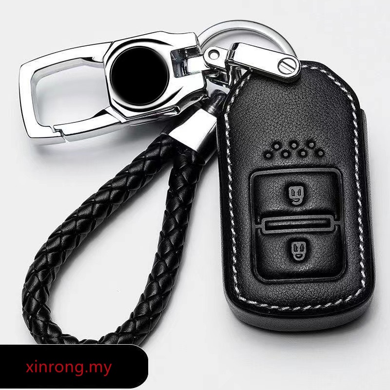 Case Remote Kunci Keyless Entry Bahan Kulit Untuk Honda City Crv / Accord 2014-2020 Start