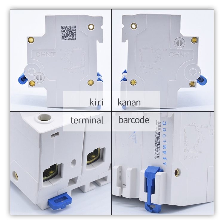 MCB Chint NXB-63 4P 6kA (1A 2A 4A 6A 10A 16A 20A 25A 32A 40A 50A 63A)