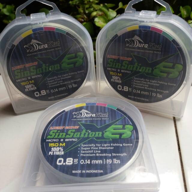 Benang PE Micro untuk Ultra Light fishing Duraking Sinsation PE 0.8